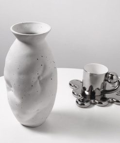 Quilt Drape Organic Ceramic Vase