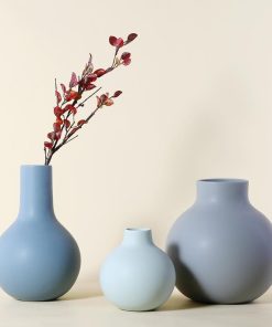 Shades of Blue Ceramic Vase - Final Sale