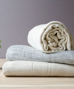 Herringbone Linen Throw